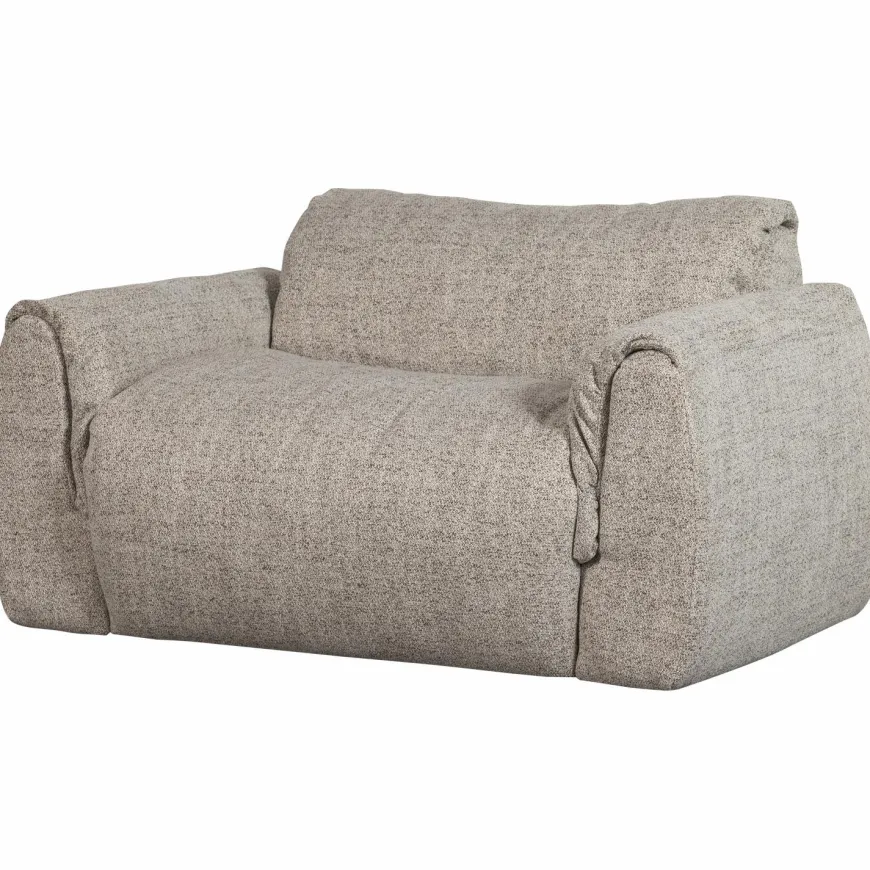 Woood Baggy loveseat geweven stof naturel melange