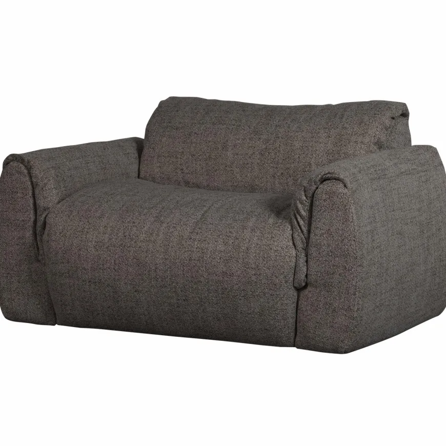 Woood Baggy loveseat geweven stof warmgrijs melange
