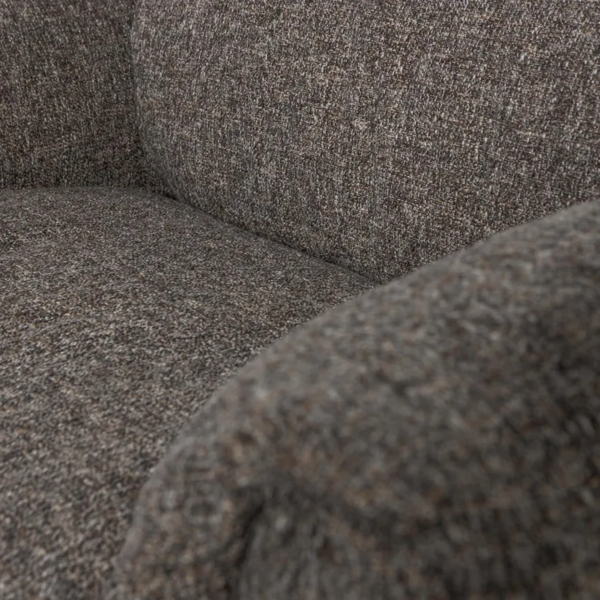 Woood Baggy loveseat geweven stof warmgrijs melange