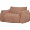 Woood Baggy loveseat geweven chenille oudroze