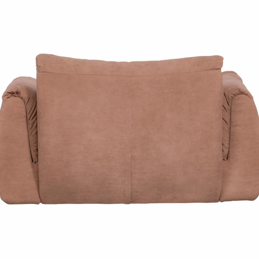 Woood Baggy loveseat geweven chenille oudroze
