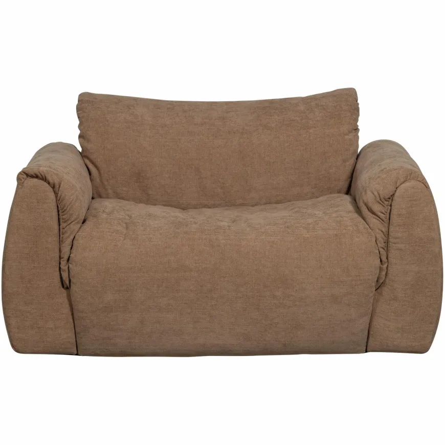 Woood Baggy loveseat geweven chenille bruin