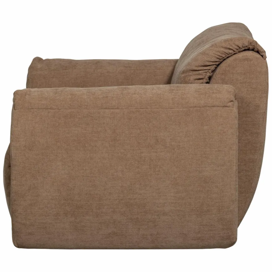 Woood Baggy loveseat geweven chenille bruin