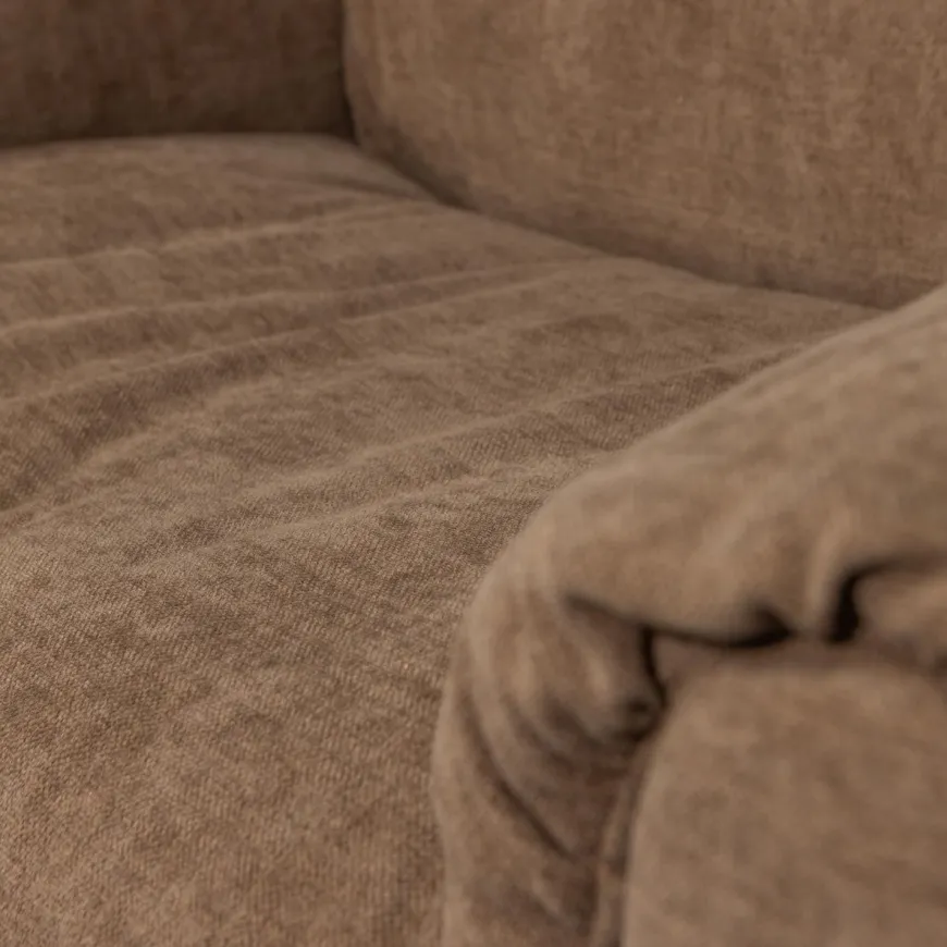 Woood Baggy loveseat geweven chenille bruin