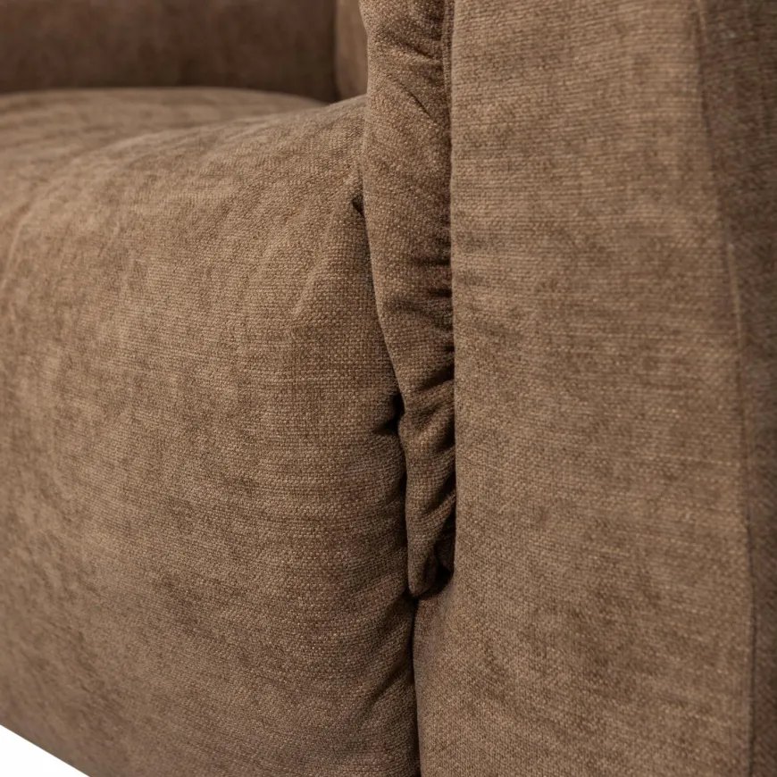 Woood Baggy loveseat geweven chenille bruin