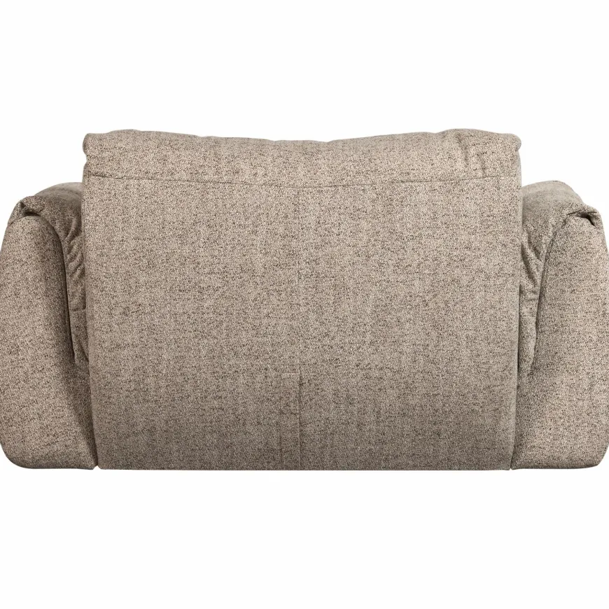Woood Baggy loveseat geweven stof bruin melange