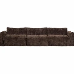 Woood Baggy 3-zits bank 3d chenille donkerbruin