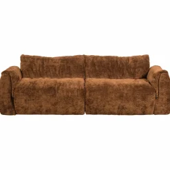 Woood Baggy 2-zits bank 3d chenille middenbruin