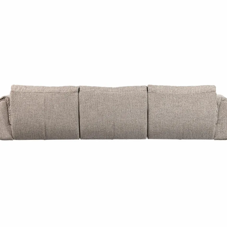 Woood Baggy 3-zits bank geweven stof naturel melange