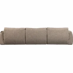 Woood Baggy 3-zits bank geweven stof bruin melange
