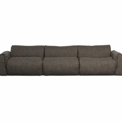 Woood Baggy 3-zits bank geweven stof warmgrijs melange