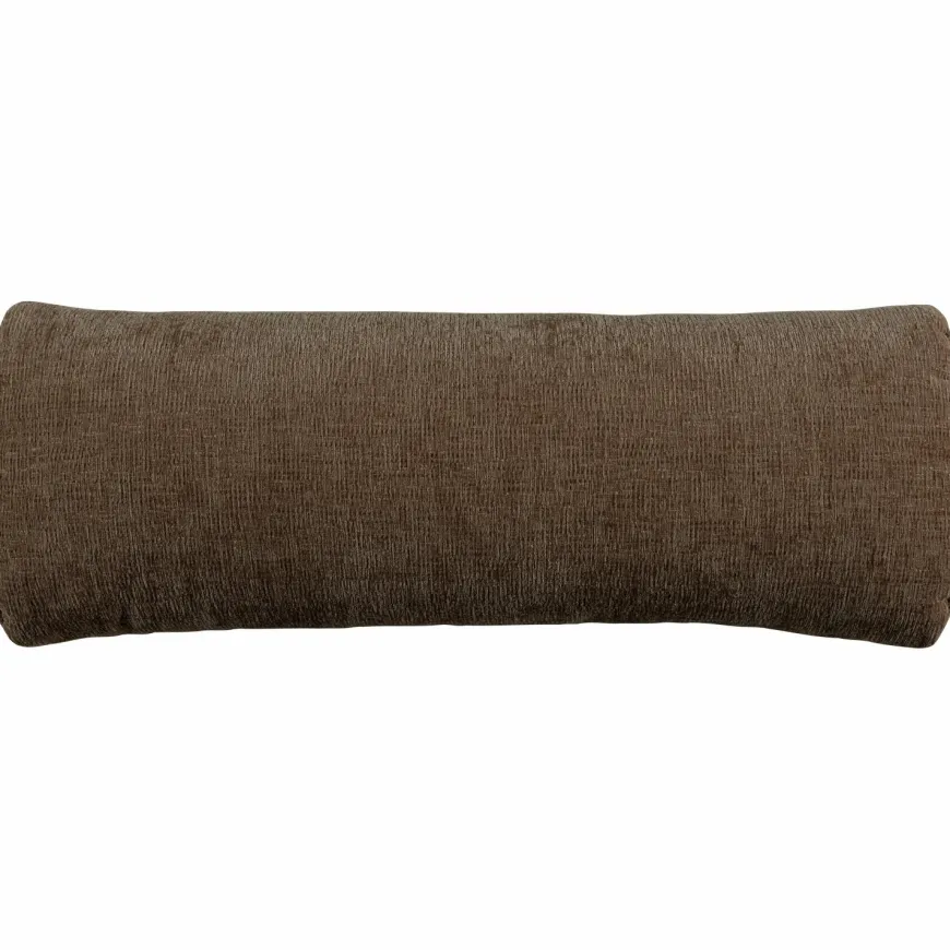 Woood Batavier half ronde bank 4-zits velvet melange bruin