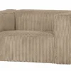 Woood Bean Fauteuil Grove Ribstof Travertin