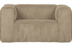 Woood Bean Fauteuil Grove Ribstof Travertin