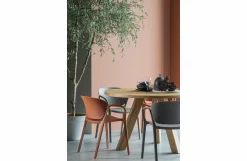 Woood Bent Eetkamerstoel Kunststof Taupe