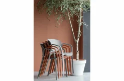 Woood Bent Eetkamerstoel Kunststof Taupe