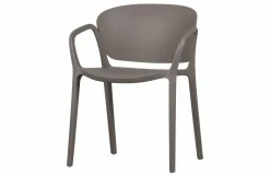 Woood Bent Eetkamerstoel Kunststof Taupe