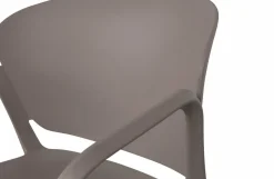 Woood Bent Eetkamerstoel Kunststof Taupe
