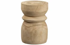 Woood Bikkel Kruk Hout Naturel 40xØ28cm