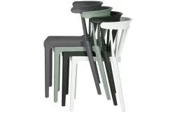 Woood Bliss Spijlenstoel Kunststof Jadegroen