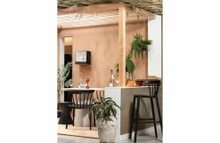 Woood Bliss Spijlenstoel Kunststof Zwart