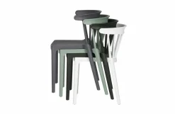 Woood Bliss Spijlenstoel Kunststof Zwart