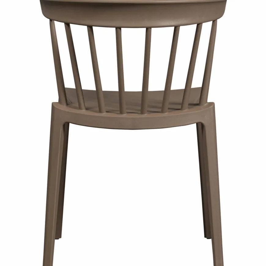 Woood Bliss tuinstoel met spijlen coffee fiber bruin melange