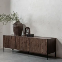 Woood Bono gravure tv meubel essen bruin [fsc]