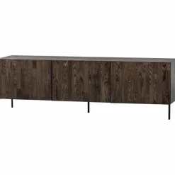 Woood Bono gravure tv meubel essen bruin [fsc]