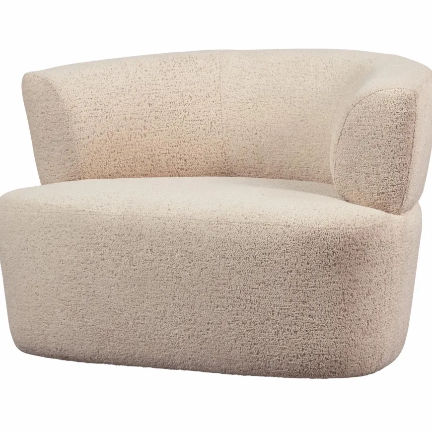 Woood Boris fauteuil boucle warm zand