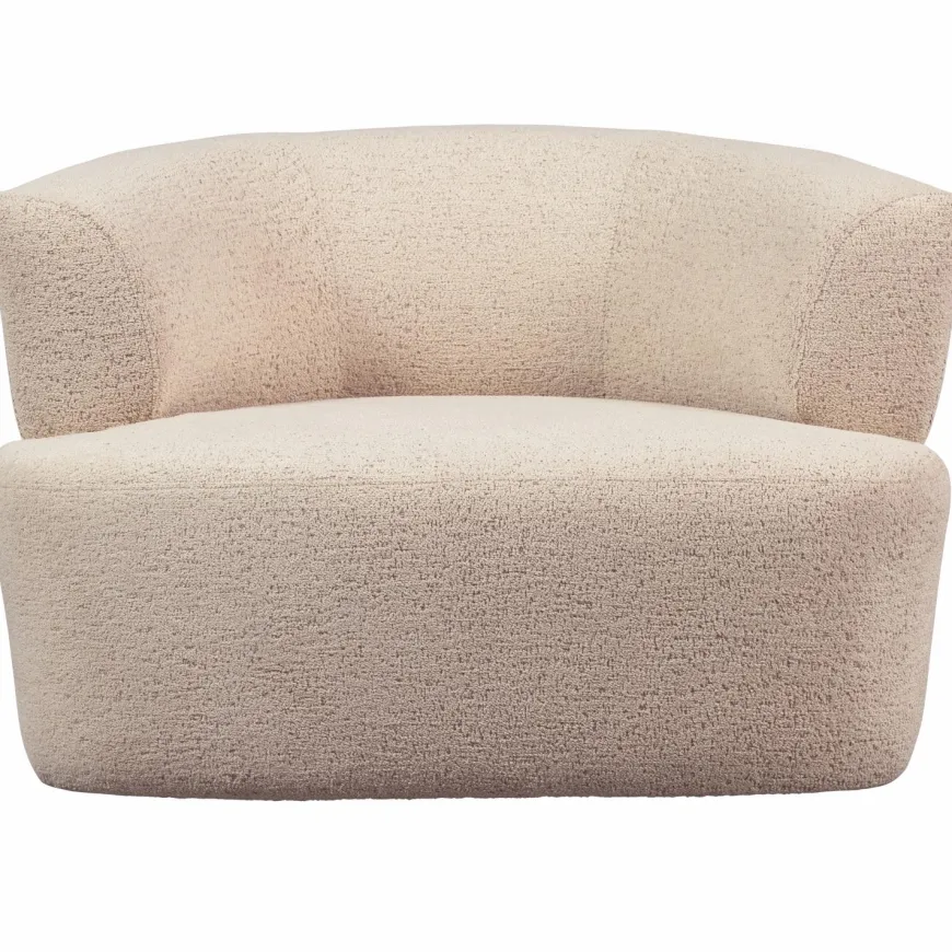 Woood Boris fauteuil boucle warm zand