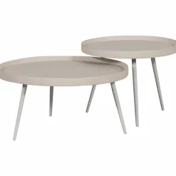 Woood Bounds bijzettafel l hout/metaal naturel 44xø58