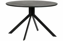 Woood Bruno Eettafel Rond Mdf Zwart Ø120cm