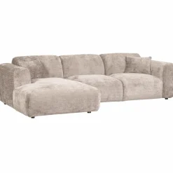 Woood CLOUD chaise longue links geweven chenille naturel