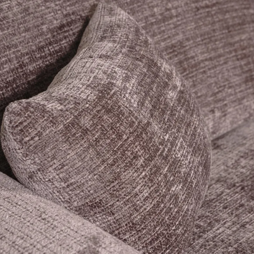 Woood CLOUD chaise longue rechts geweven chenille taupe