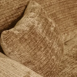 Woood CLOUD chaise longue rechts geweven chenille honinggeel