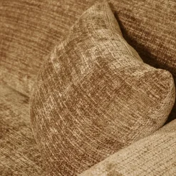 Woood CLOUD chaise longue links geweven chenille honinggeel