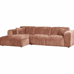 Woood CLOUD chaise longue links geweven chenille terra