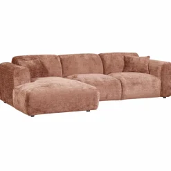 Woood CLOUD chaise longue links geweven chenille terra
