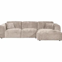 Woood CLOUD chaise longue rechts geweven chenille naturel