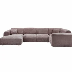 Woood CLOUD hoekbank rechts geweven chenille taupe