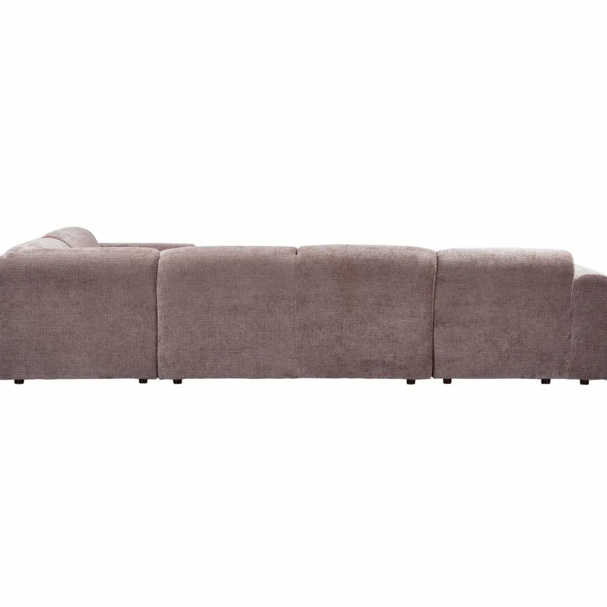 Woood CLOUD hoekbank rechts geweven chenille taupe