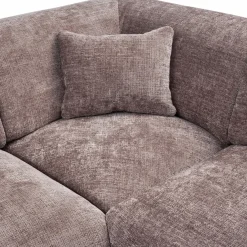 Woood CLOUD hoekbank rechts geweven chenille taupe