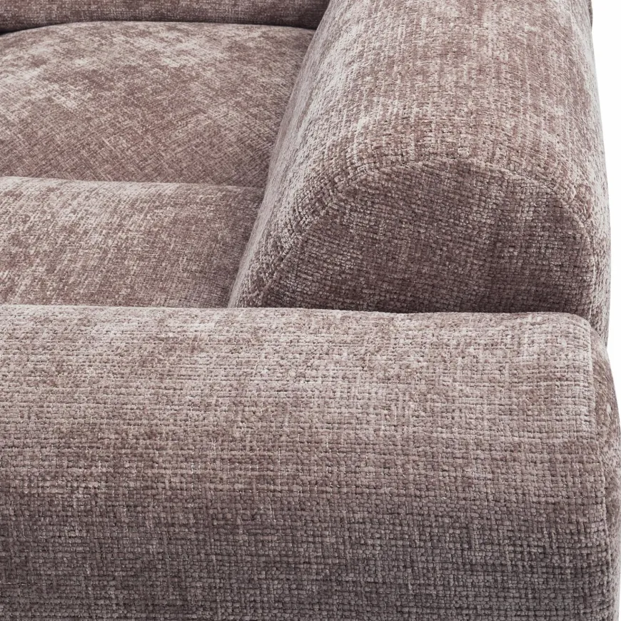 Woood CLOUD hoekbank rechts geweven chenille taupe