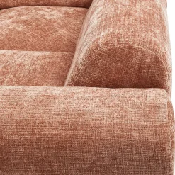 Woood CLOUD hoekbank rechts geweven chenille terra