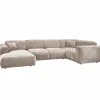 Woood CLOUD hoekbank rechts geweven chenille naturel