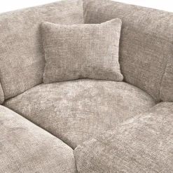 Woood CLOUD hoekbank rechts geweven chenille naturel