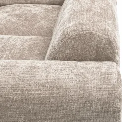 Woood CLOUD hoekbank rechts geweven chenille naturel