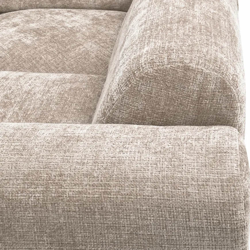 Woood CLOUD hoekbank rechts geweven chenille naturel
