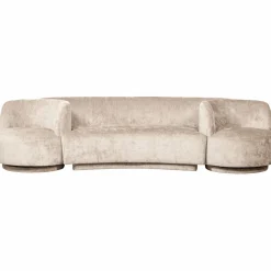 Woood Combi-popular: bankje + fauteuils naturel